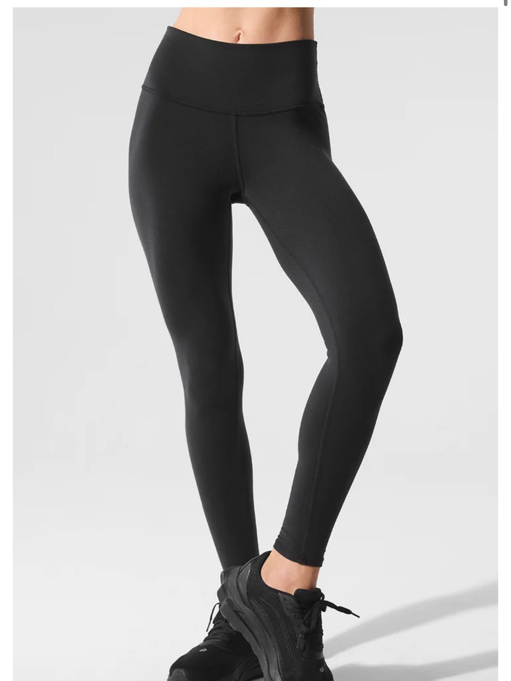 Alo Yoga Black 7/8 High-Waist Airbrush Leggings